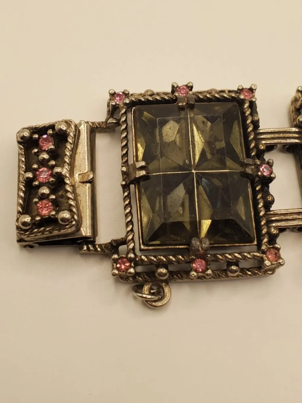 1 Silver -toned Bracelet, item # B-1200, wt. 78 grams.